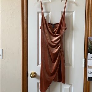 Forever 21 pink velvet dress